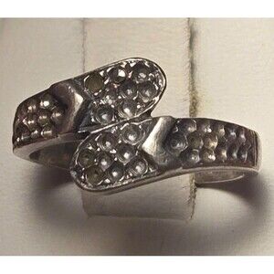Hammered Vintage sterling silver ring sz 6Vintage sterling silver ring sz 5.5